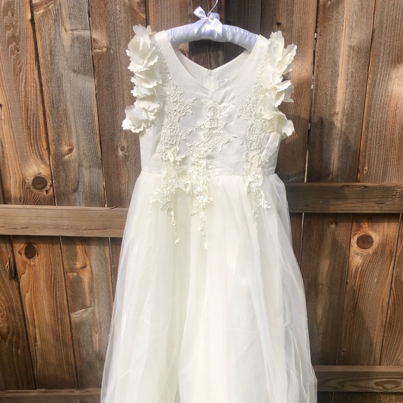 Trish Scully Bianca Gown Ivory 14 - Picture 1 of 10